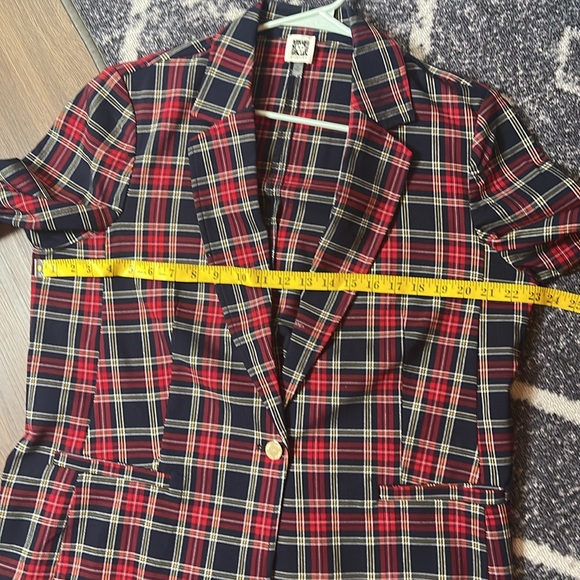 Anne Klein size XL woman plaid multicolor blazer - Picture 7 of 14